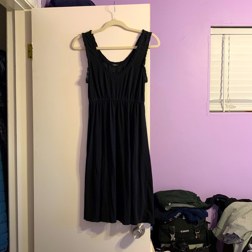 Black J. Crew knee-length dress
